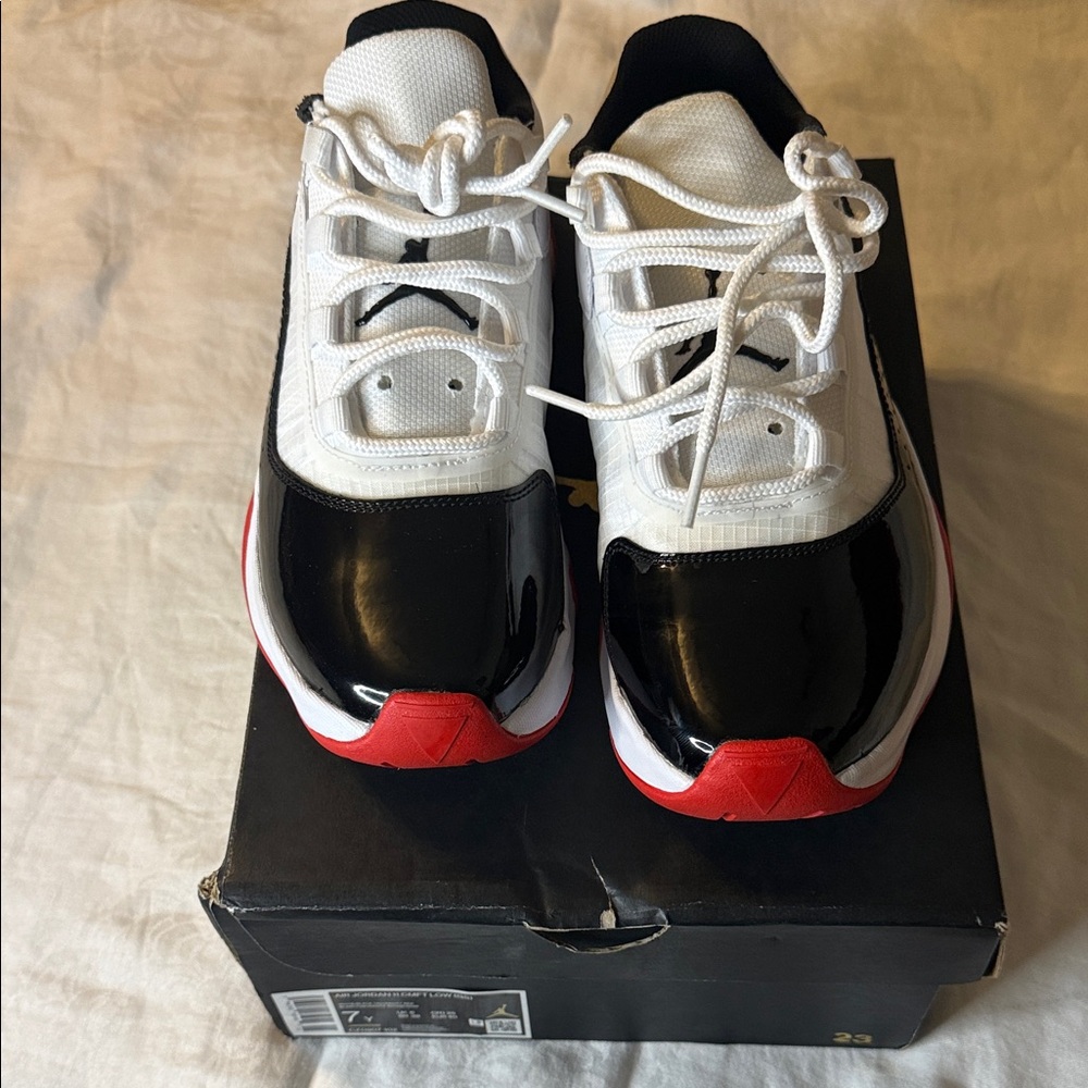 Jordan Men’s Sneakers in White, Black & Red